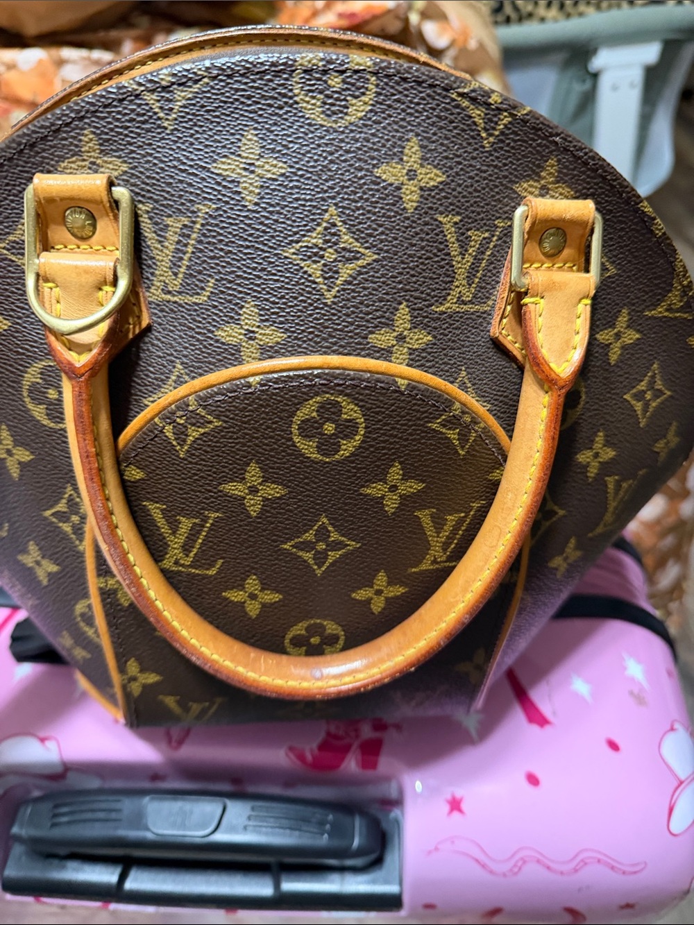 Louis Vuitton Ellipse MM Monogram Canvas Brown Handbag - Picture 7 of 12
